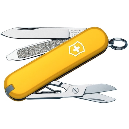 Swiss Army Brands 2024 Victorinox 57008 Classic Sd Yellow 58Mm, Clam Pack VIC-0.6223.8-X2